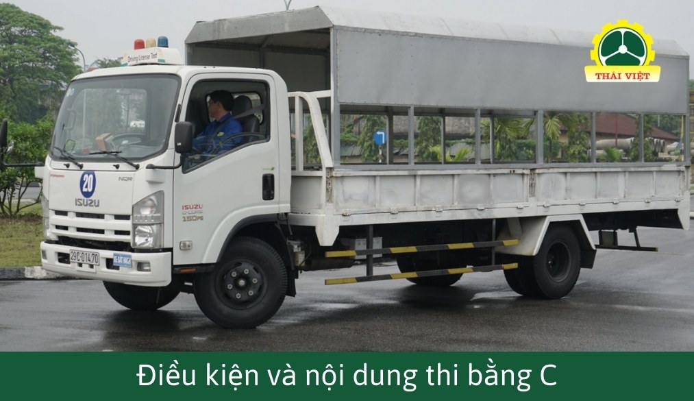 điều kiện và nội dung thi bằng lái xe hạng c