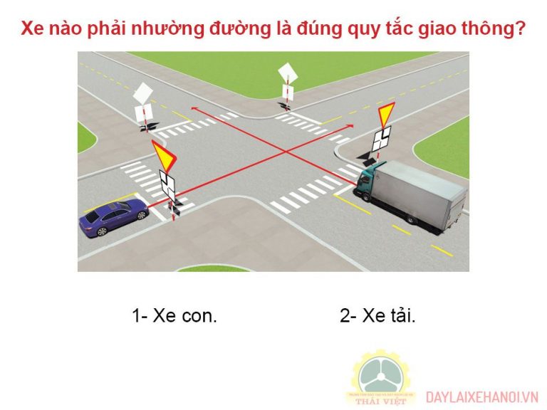 Thứ tự các xe đi như thế nào là đúng quy tắc giao thông?