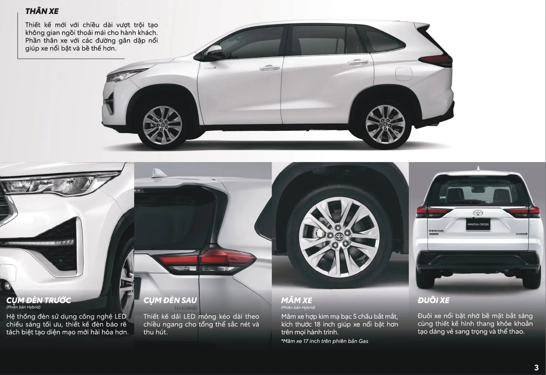 Thông Số Innova Cross Chi Tiết: Kích Thước, động Cơ, Tiện Nghi