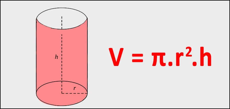 Thể tích hình trụ - Công thức tính cần ghi nhớ