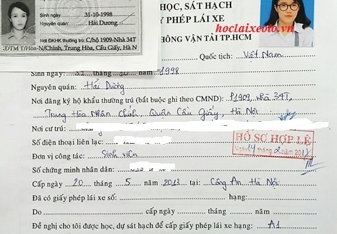 Mẫu đơn và cách xin cấp lại bằng lái xe máy khi bị mất