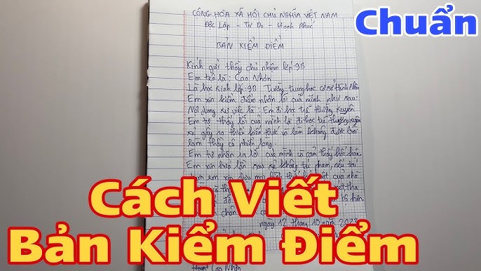Bản kiểm điểm - Khái niệm cơ bản cần nắm