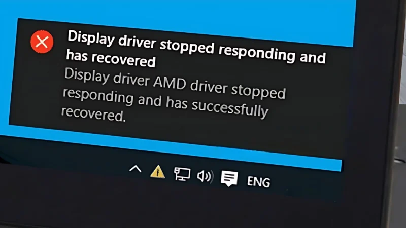 Thông báo lỗi driver màn hình trên máy tính Windows cần cập nhật