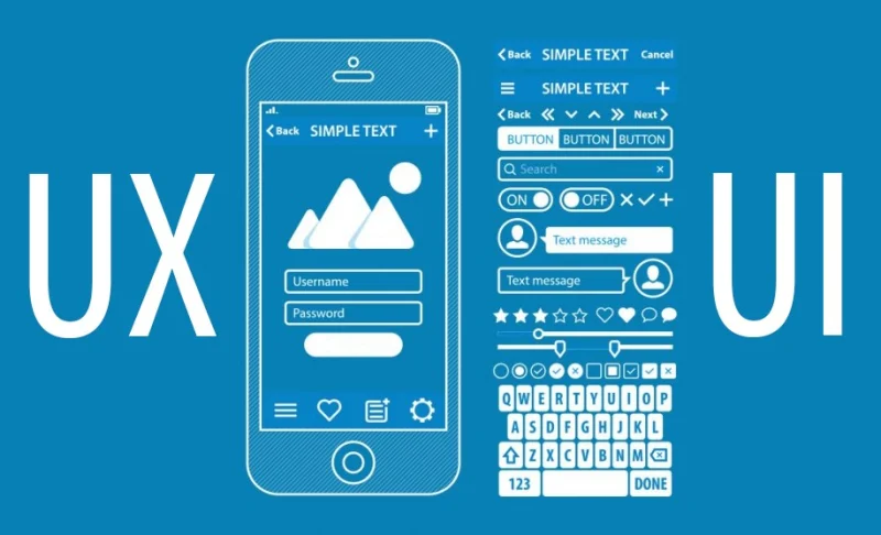 Minh họa quy trình thiết kế giao diện UI UX trên điện thoại