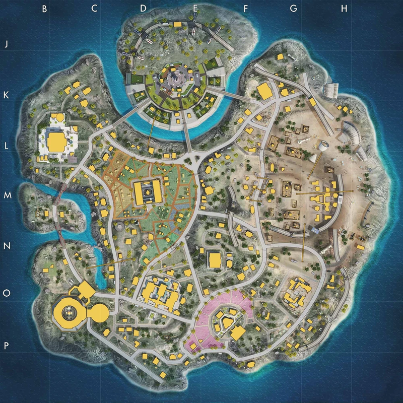 Bản đồ chiến thuật trong game Free Fire giúp người chơi rèn luyện phản xạ