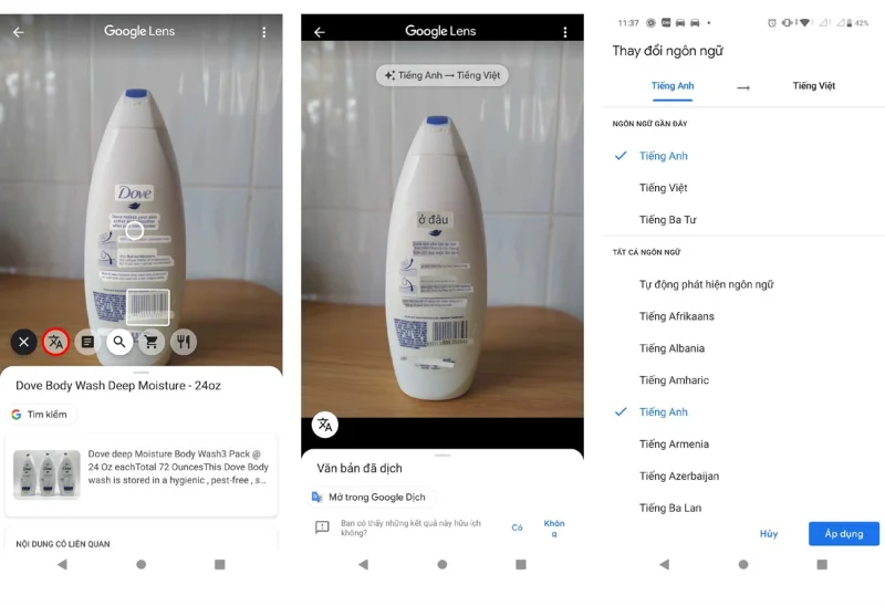 Google Dịch hình ảnh