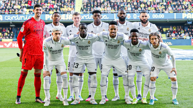 Đội hình Real Madrid trong trận đấu tại giải La Liga