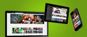 Giao diện nền tảng xem video giải trí trực tuyến Misav trên nhiều thiết bị