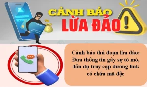 Cảnh báo thủ đoạn lừa đảo chiếm đoạt thông tin ngân hàng qua đường link lạ
