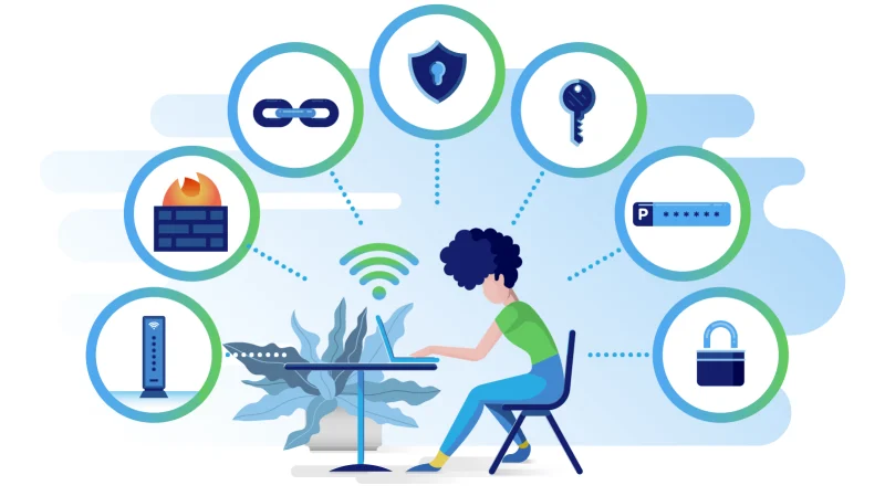 Người dùng sử dụng trình duyệt web với các công cụ bảo mật và chặn quảng cáo