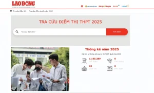 Học sinh tra cứu điểm thi tốt nghiệp THPT năm 2025 trực tuyến