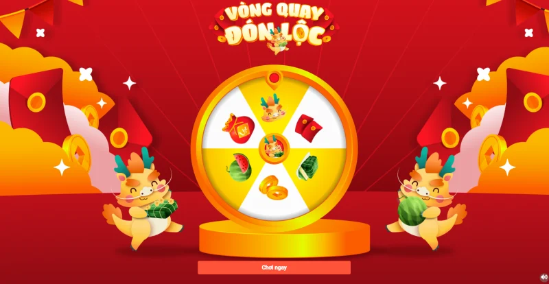 Vòng quay may mắn online rực rỡ cho các sự kiện mini game