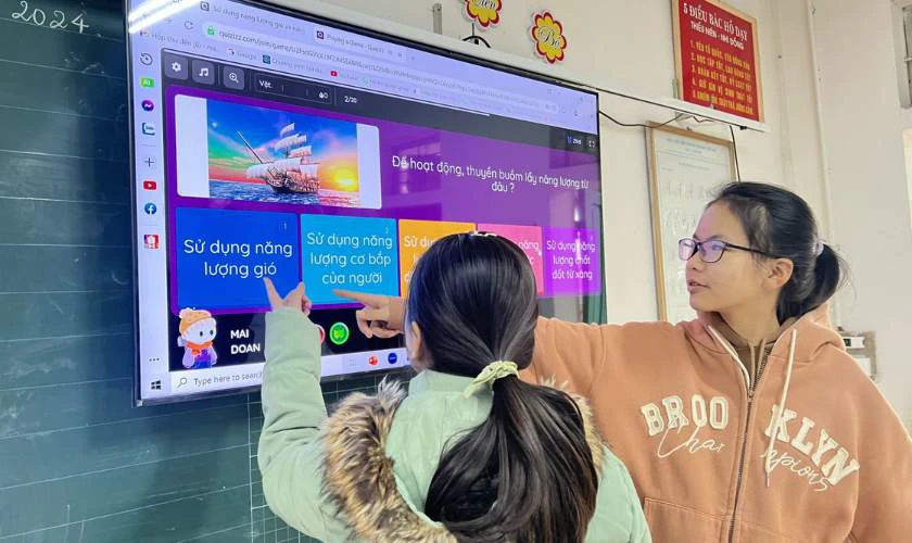 Cách sử dụng Quizz cho học sinh