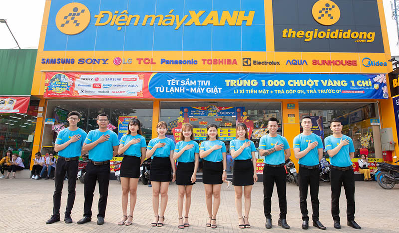 dịch vụ điện máy xanh chăm sóc khách hàng