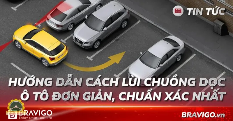 Mẹo lùi xe ô tô vào chuồng chuẩn - Xác định mốc đánh lái qua gương và đánh hết lái Mẹo lùi xe ô tô vào chuồng chuẩn - Xác định mốc đánh lái qua gương và đánh hết lái