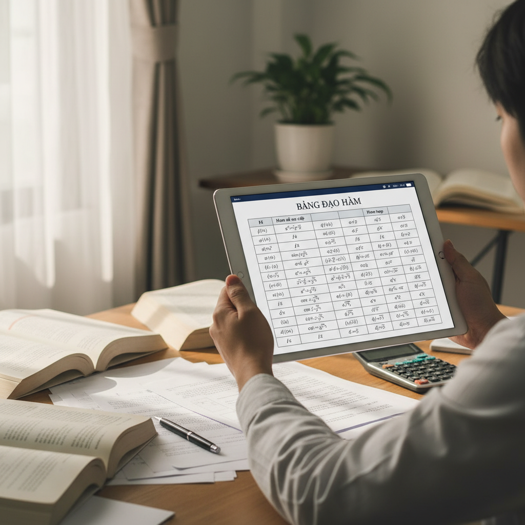 bảng đạo hàm