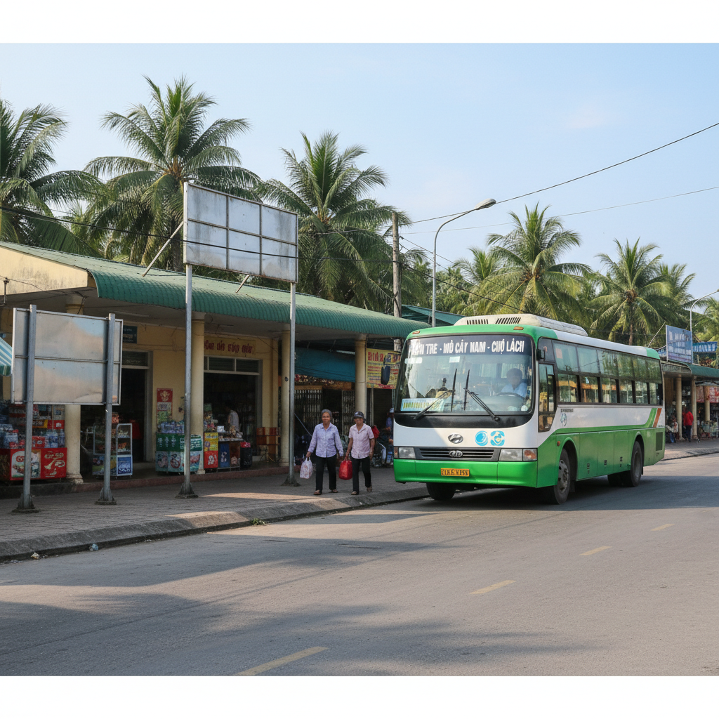 bến xe mỏ cày nam