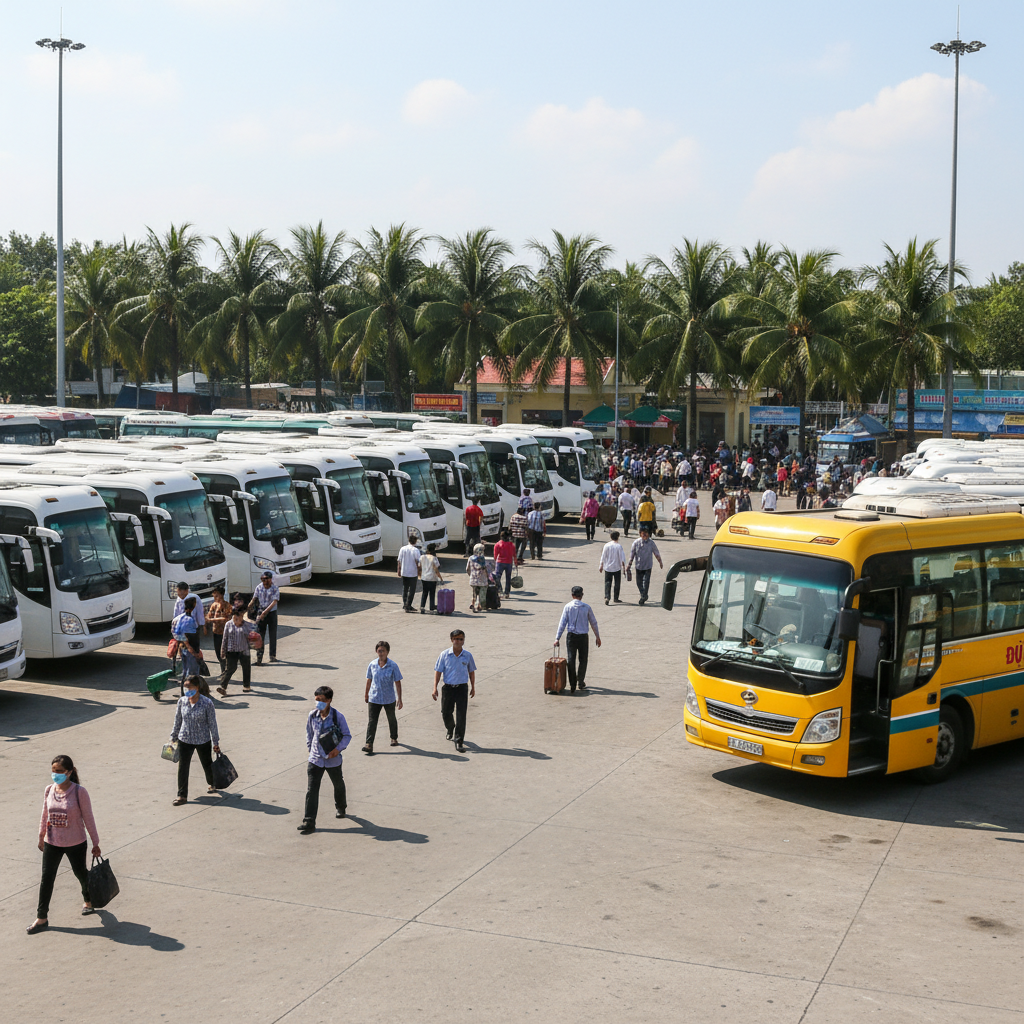 bến xe mỏ cày nam