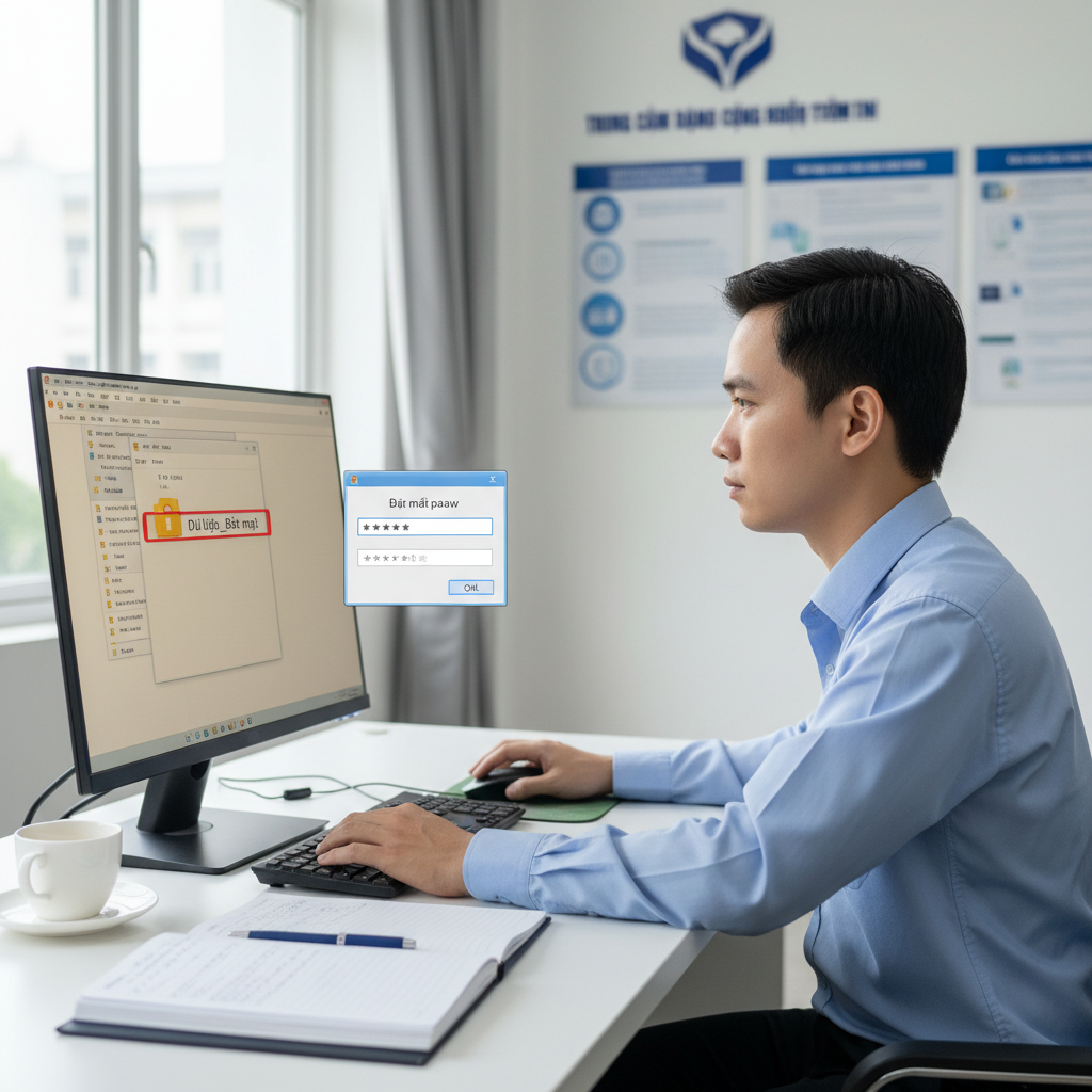 cách đặt pass cho folder