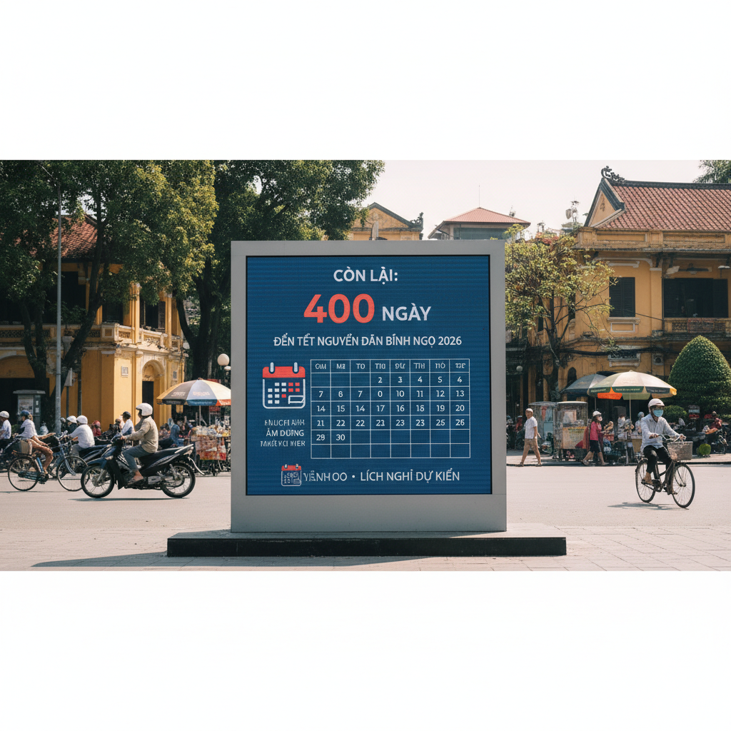 còn bao nhiêu ngày nữa đến tết 2026