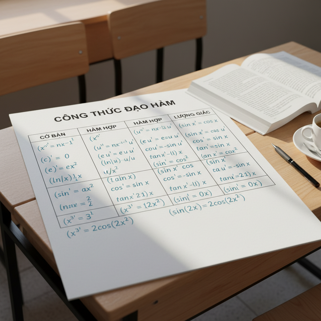 công thức đạo hàm