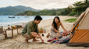 Gợi ý những hoạt động cắm trại lãng mạn cho một đêm bên bờ biển
