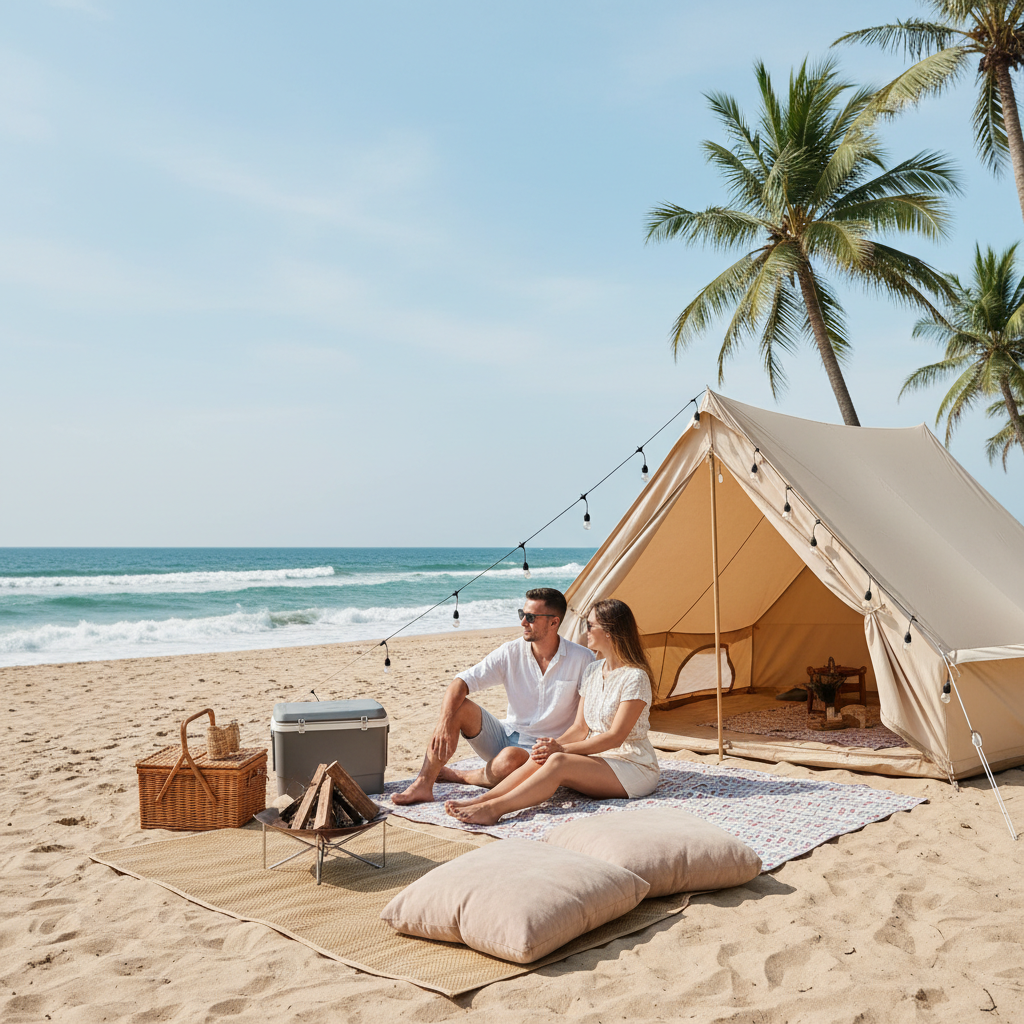 đêm bên bờ biển