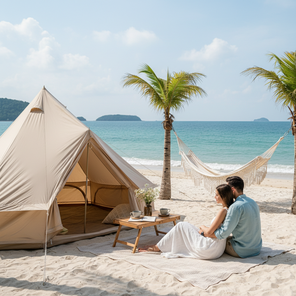 đêm bên bờ biển