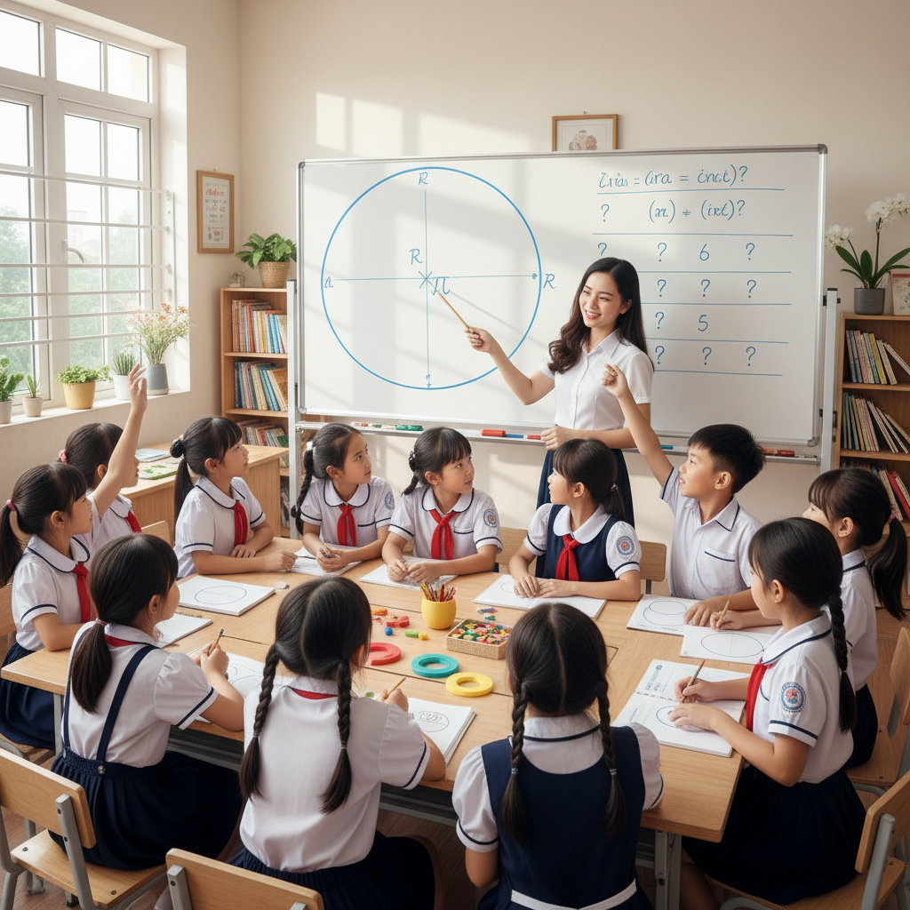 diện tích hình tròn