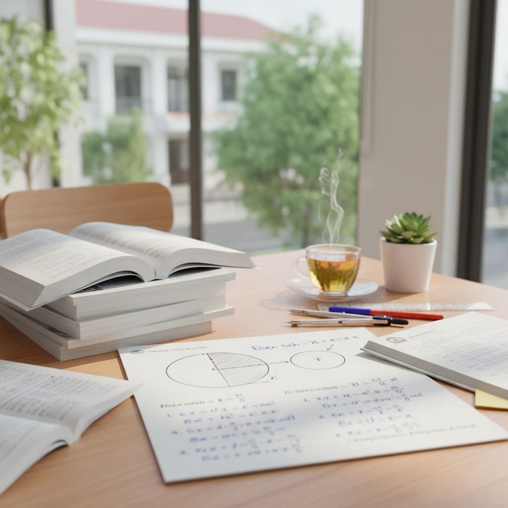 diện tích hình tròn