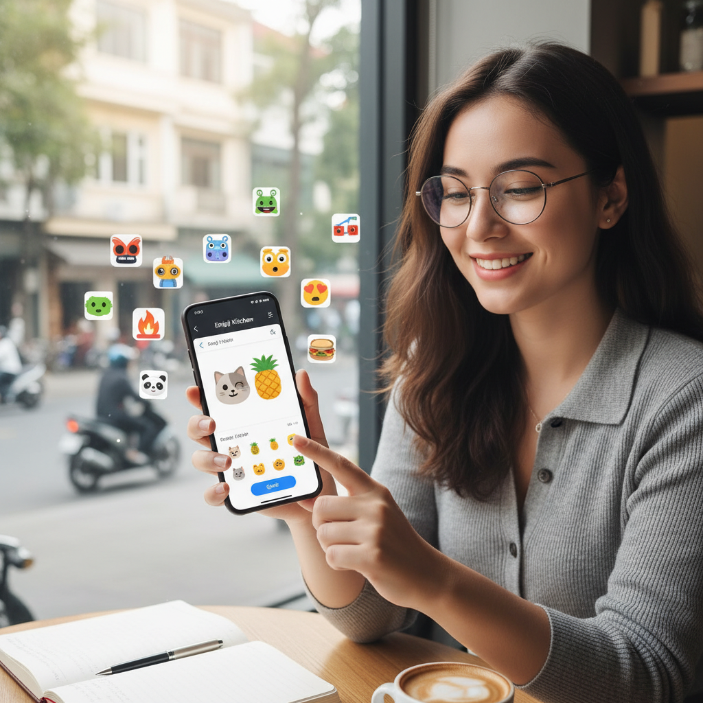 ghép biểu tượng cảm xúc