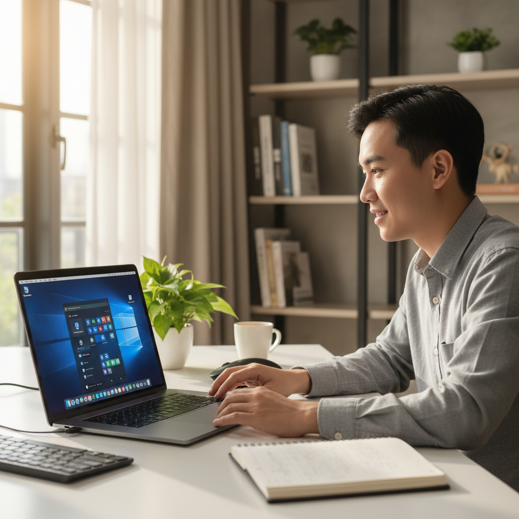 giả lập windows trên mac