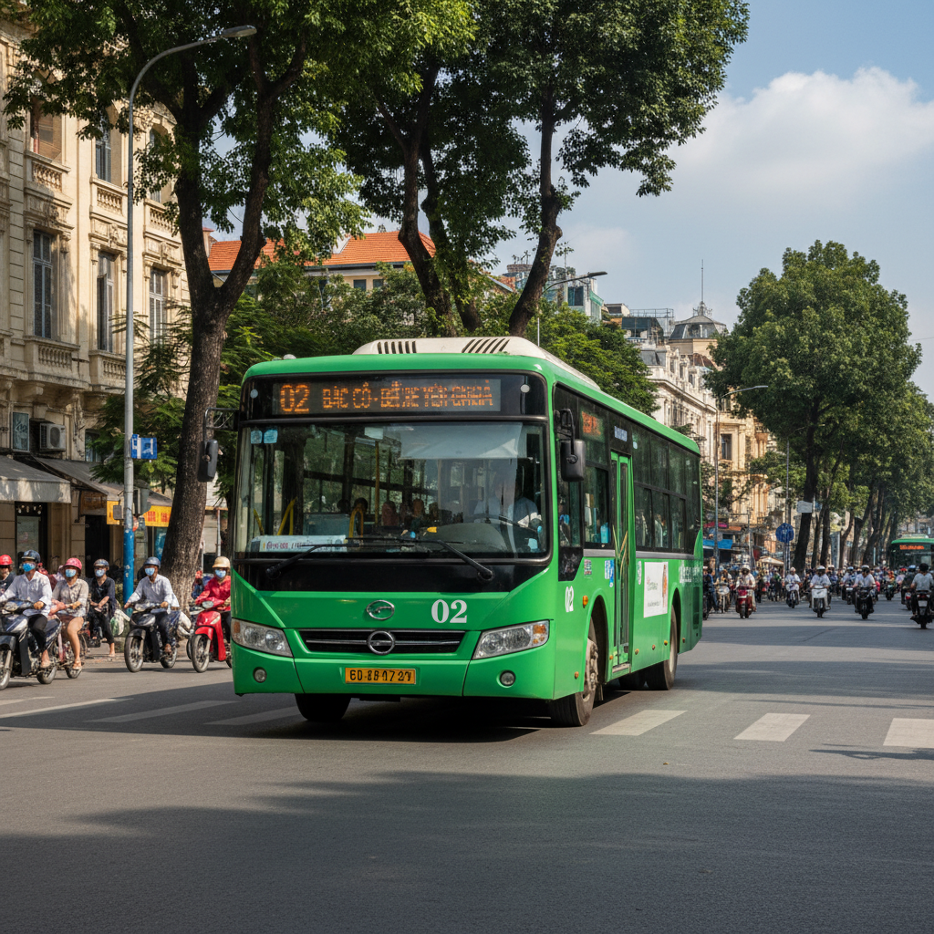 lộ trình xe bus 02 hà nội mới nhất