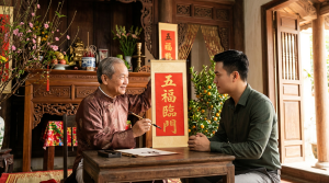 Ý nghĩa câu chúc Ngũ phúc lâm môn trong phong thủy và đời sống