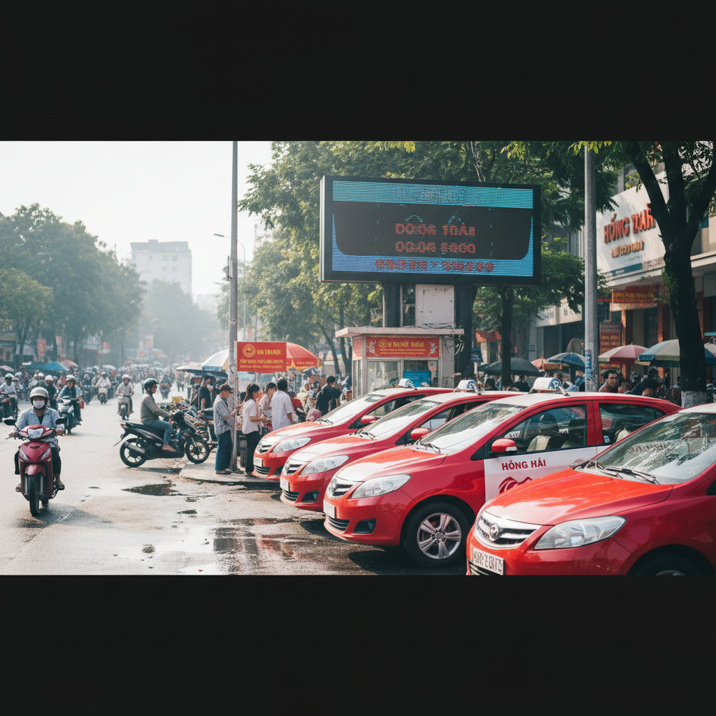taxi hồng hải
