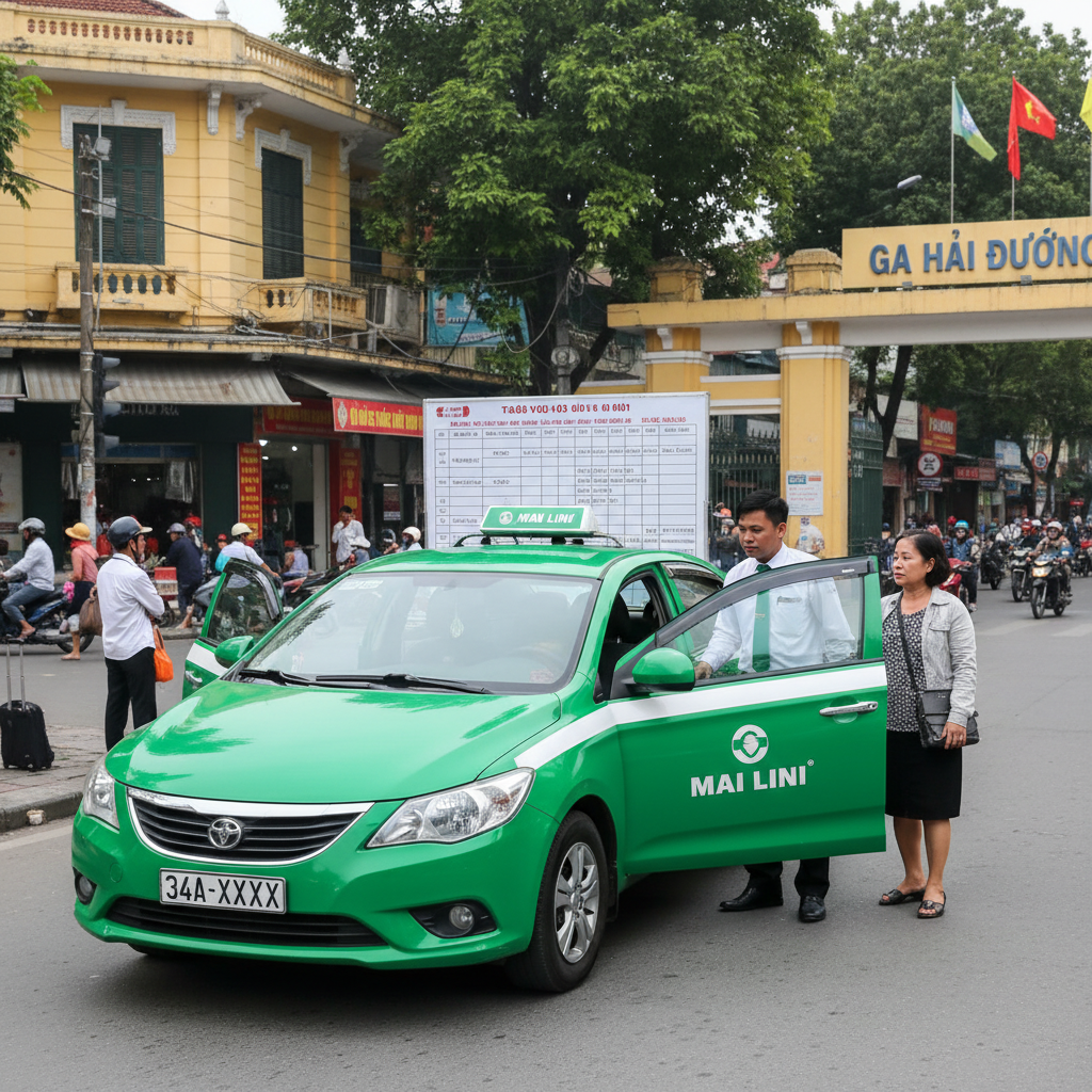 taxi mai linh hải dương