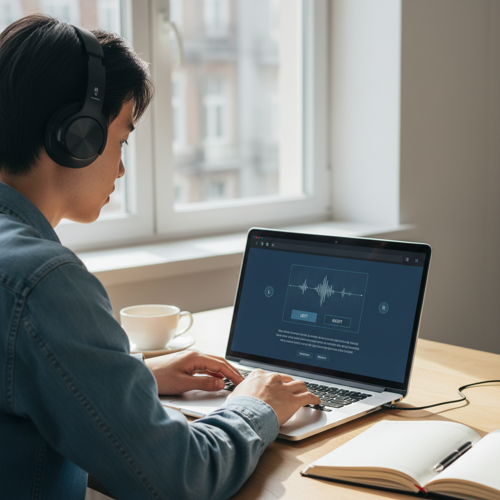 test tai nghe trái phải